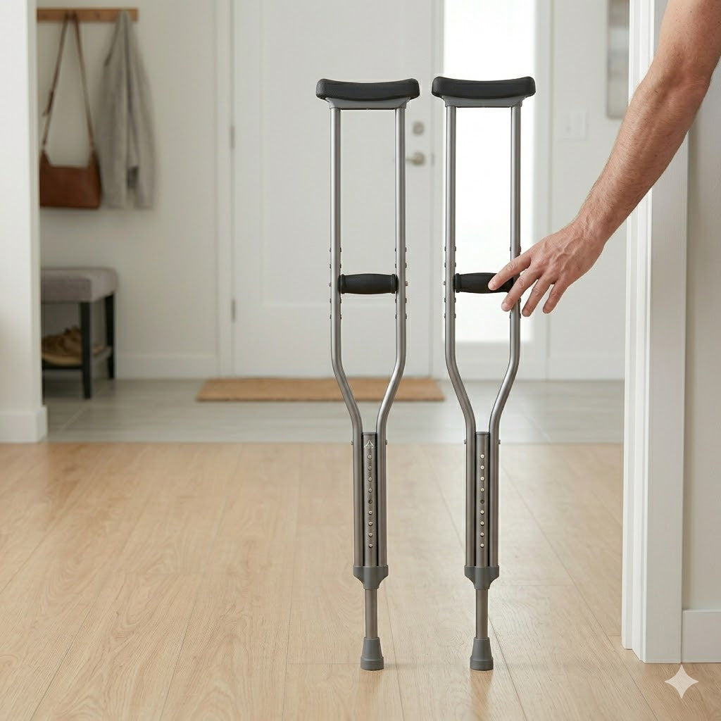Adjustable Crutches Set